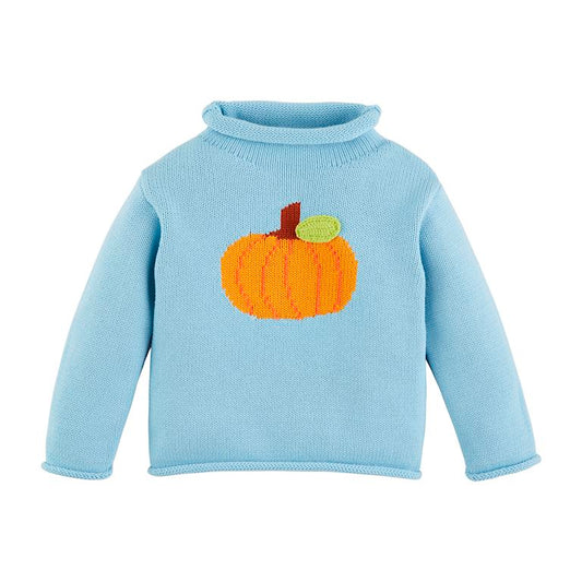 Pumpkin Roll Neck Sweater Blue