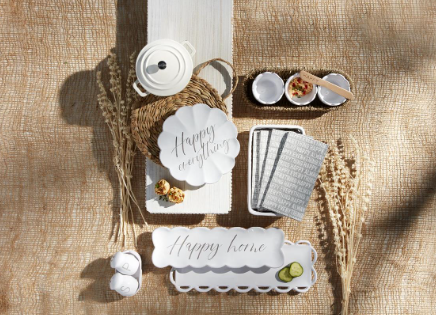 Happy Everything Dish & Trivet Set