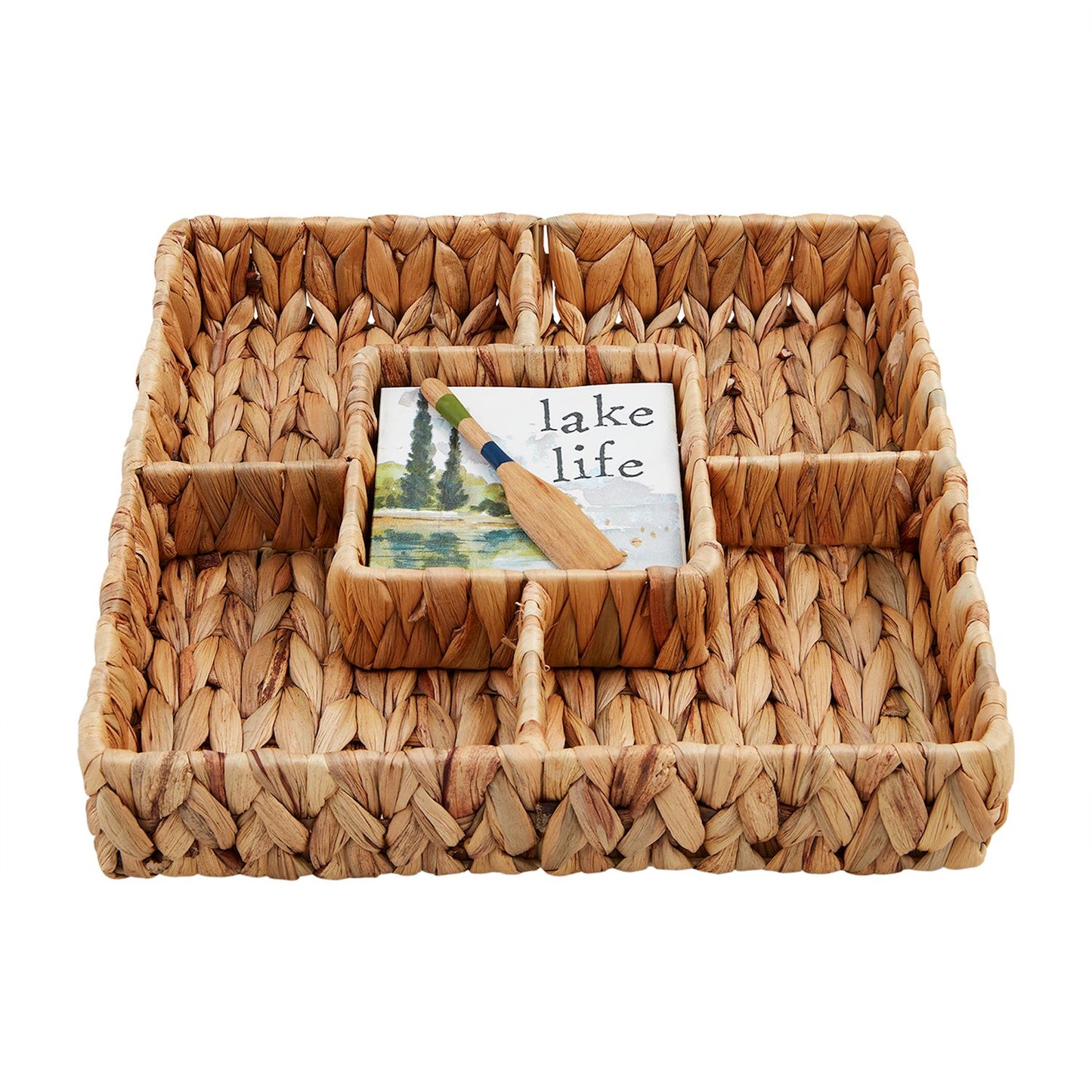 Woven Lake Server & Napkin Set