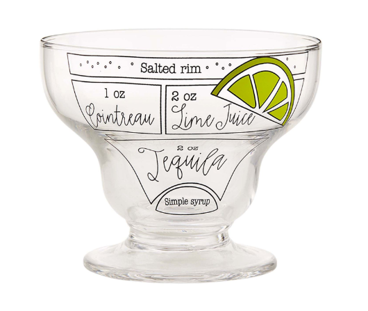 Stemless Margarita Recipe Glass