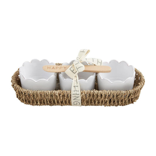 5-piece Scalloped Hors d'oeuvres Set